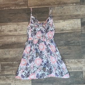 H&M divided floral dress